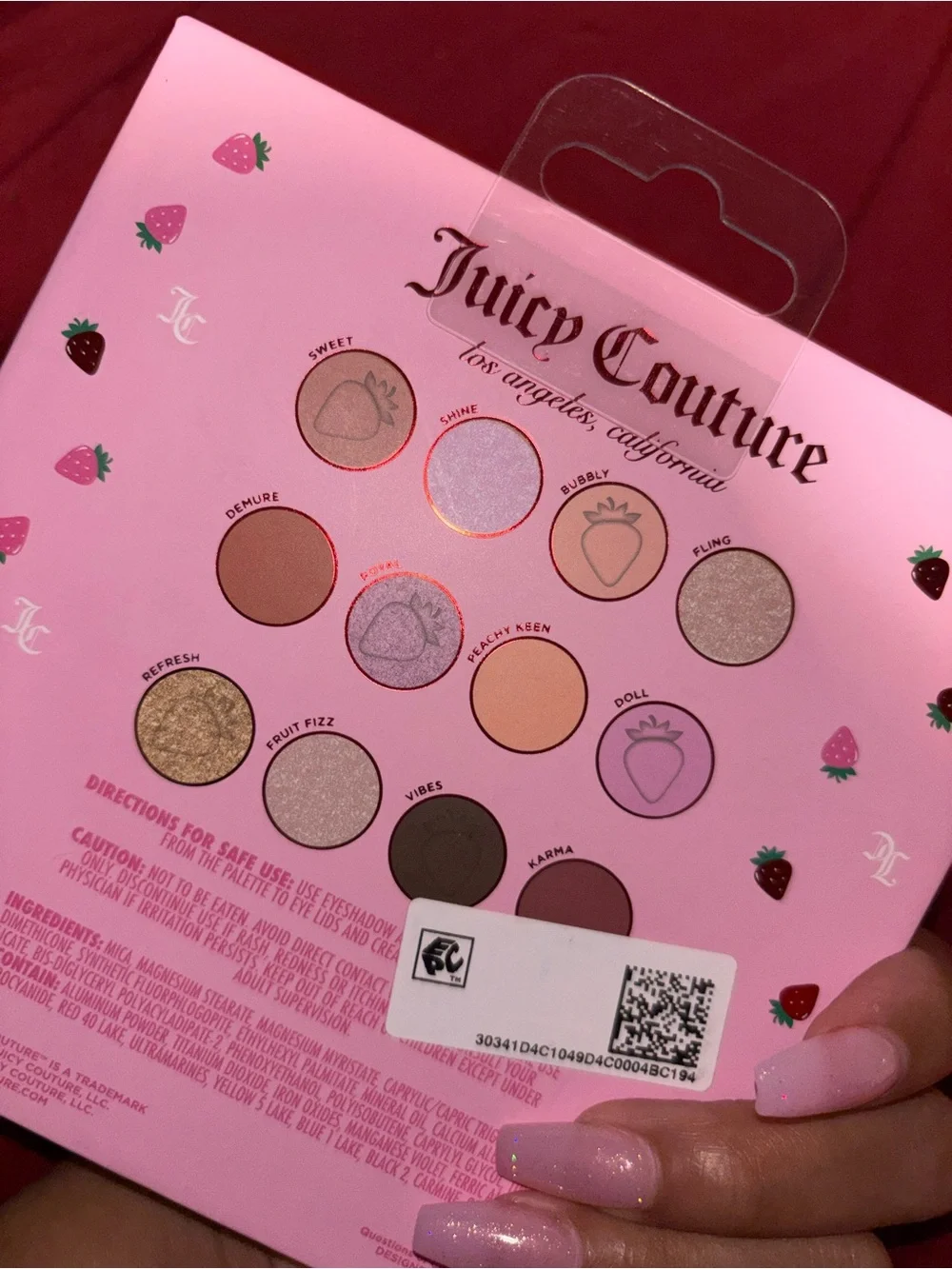 Juicy Couture Strawberry  Eyeshadow Palette